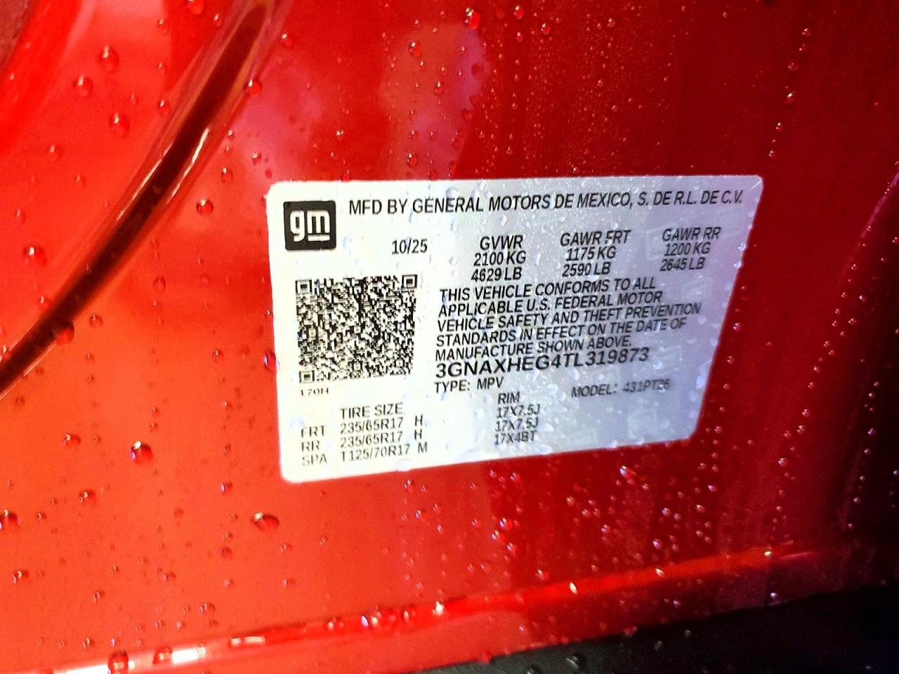 2026 CHEVROLET EQUINOX LT photo 12