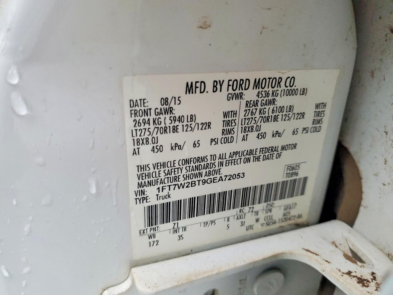 2016 FORD F250 SUPER DUTY photo 23