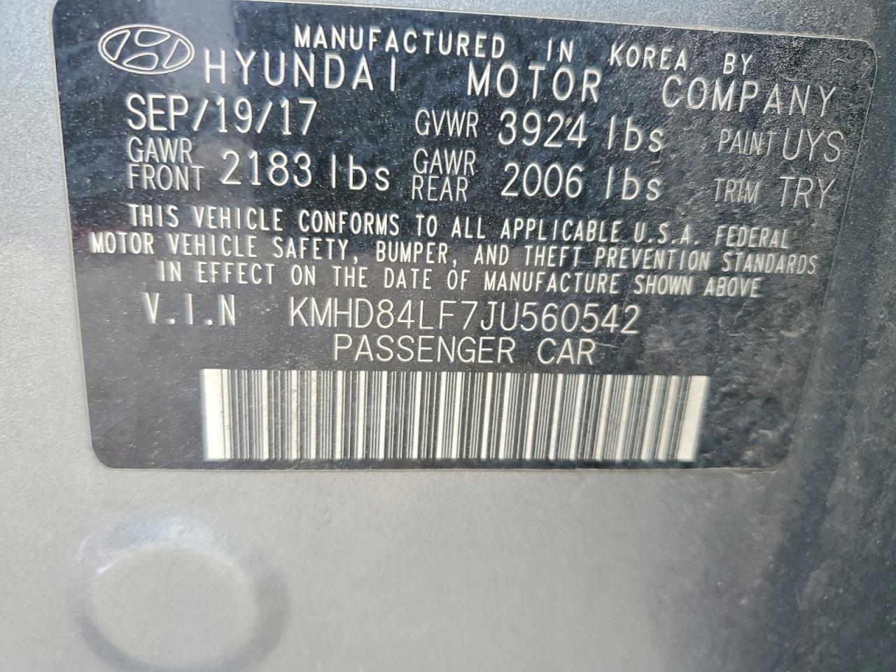 2018 HYUNDAI ELANTRA VALUE EDITION photo 37