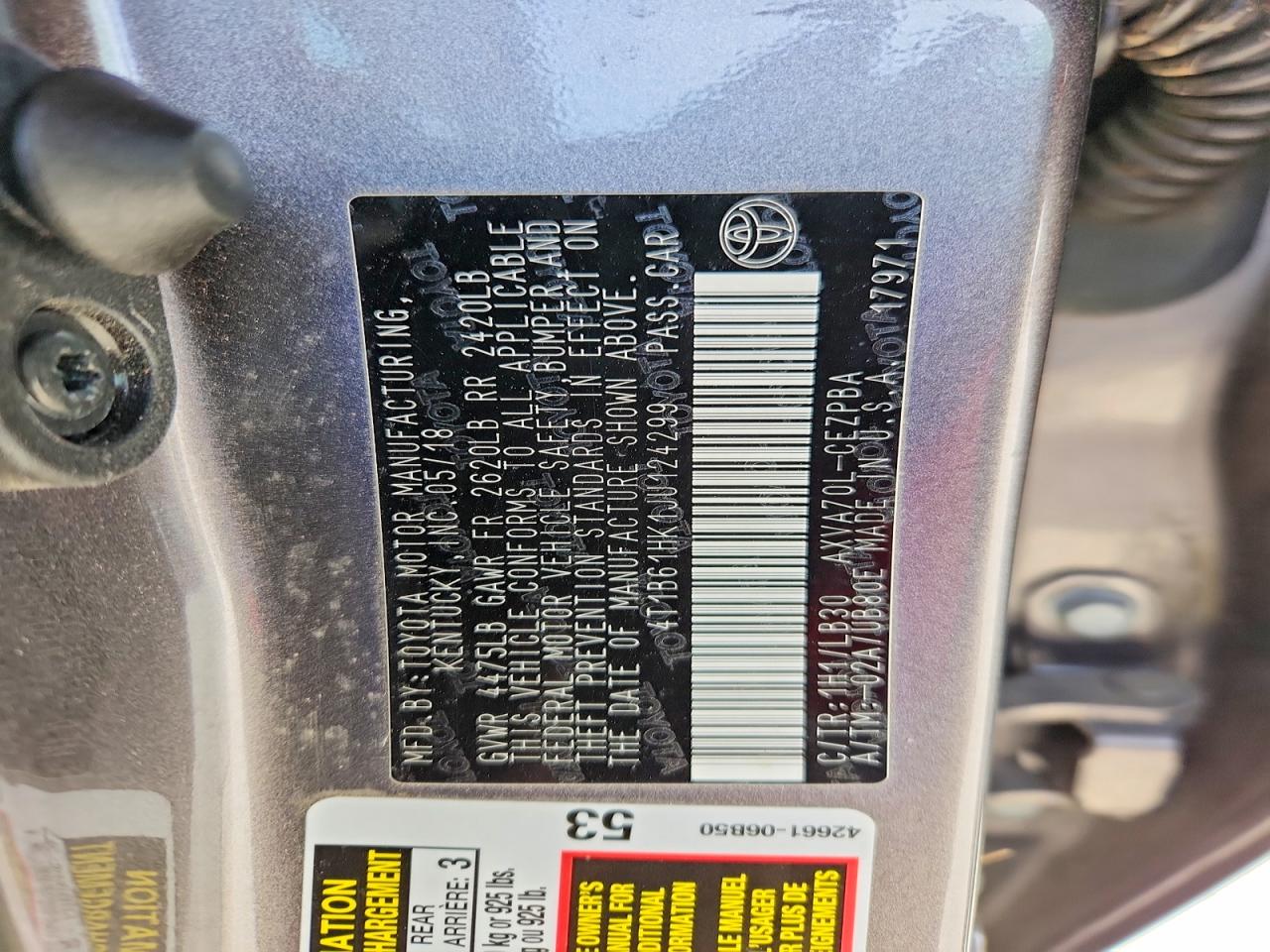 2018 TOYOTA CAMRY XSE photo 25