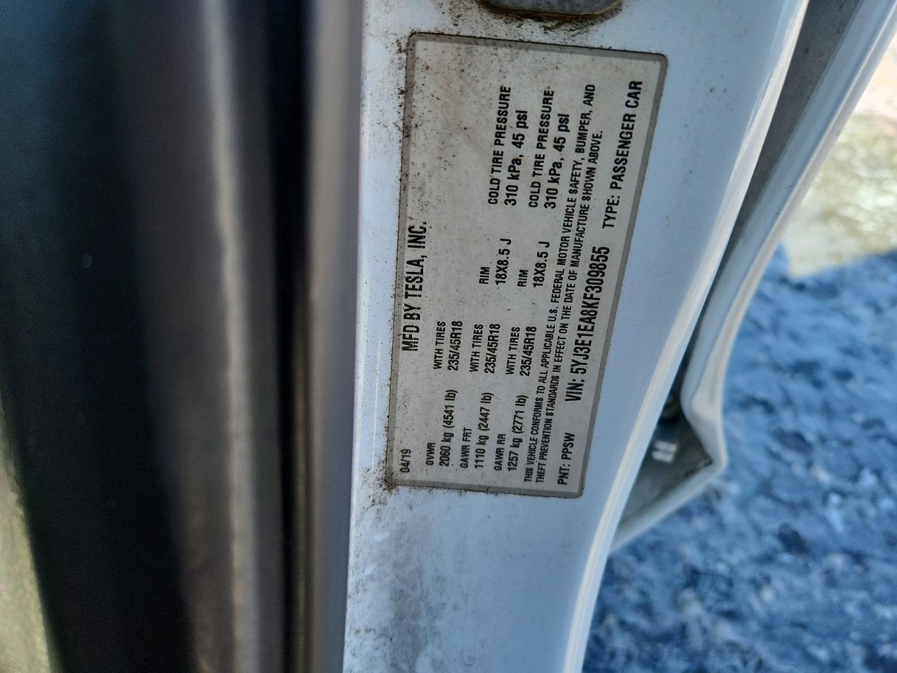 2019 TESLA MODEL 3 photo 37