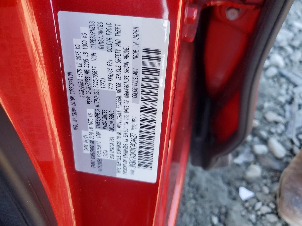 2021 MAZDA CX-5 TOURING photo 14