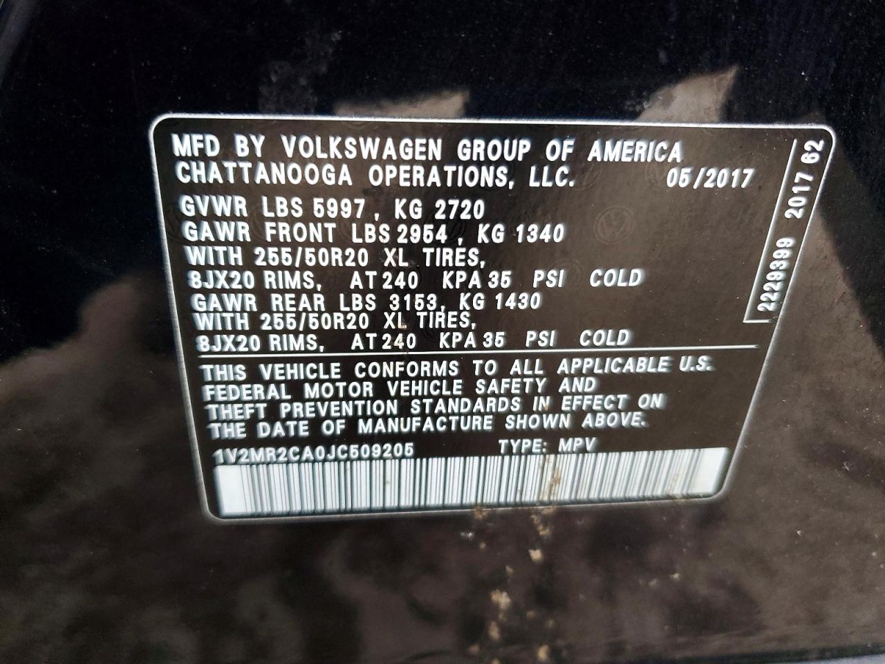 2018 VOLKSWAGEN ATLAS SEL photo 13