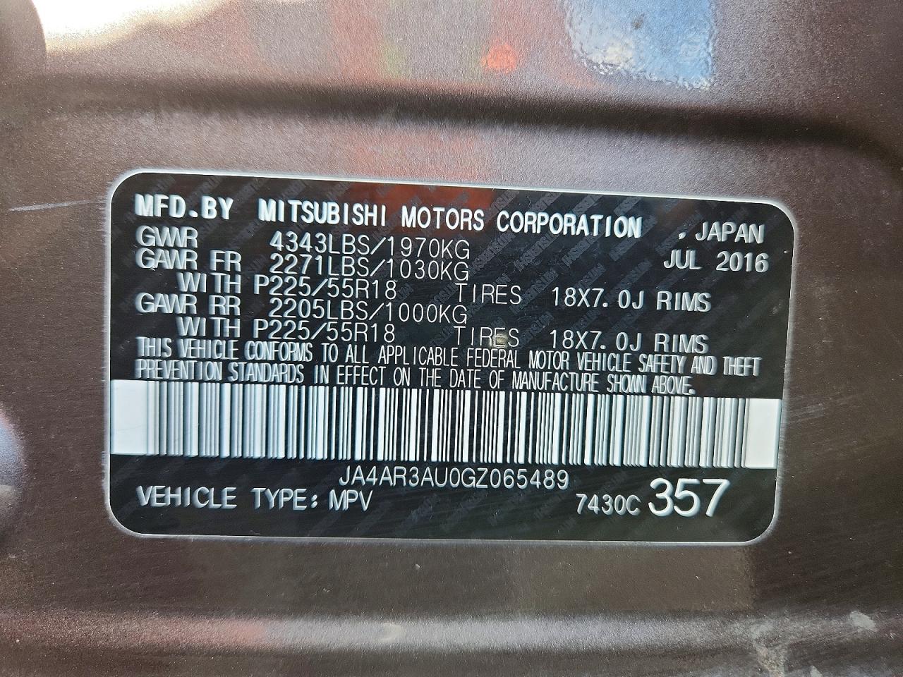 2016 MITSUBISHI OUTLANDER SPORT ES photo 27