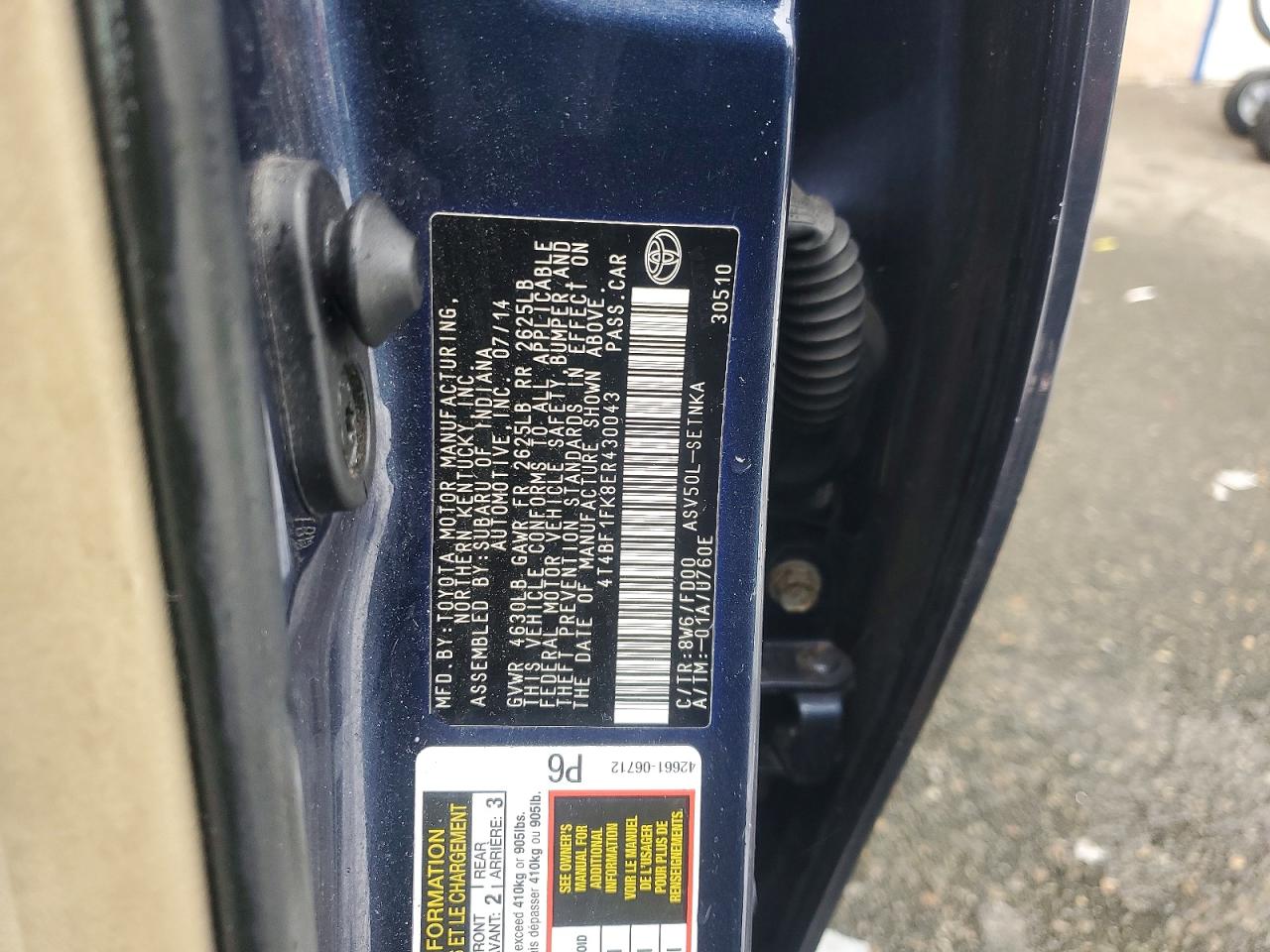 2014 TOYOTA CAMRY LE photo 34