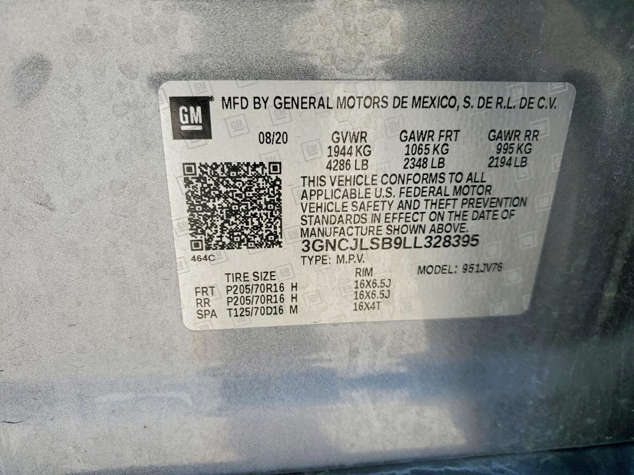 2020 CHEVROLET TRAX 1LT photo 37