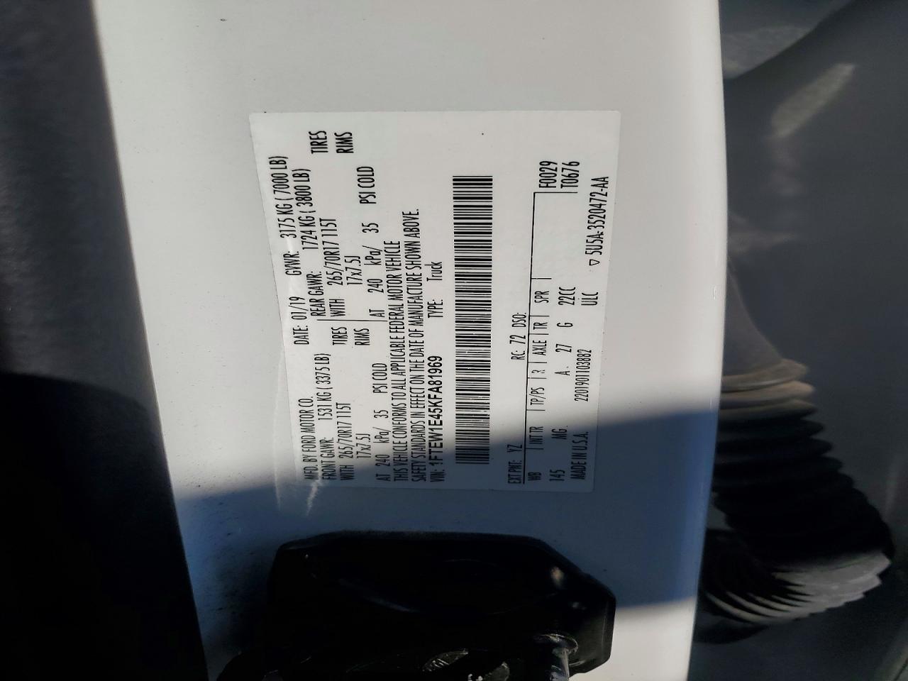 2019 FORD F150 SUPERCREW photo 23