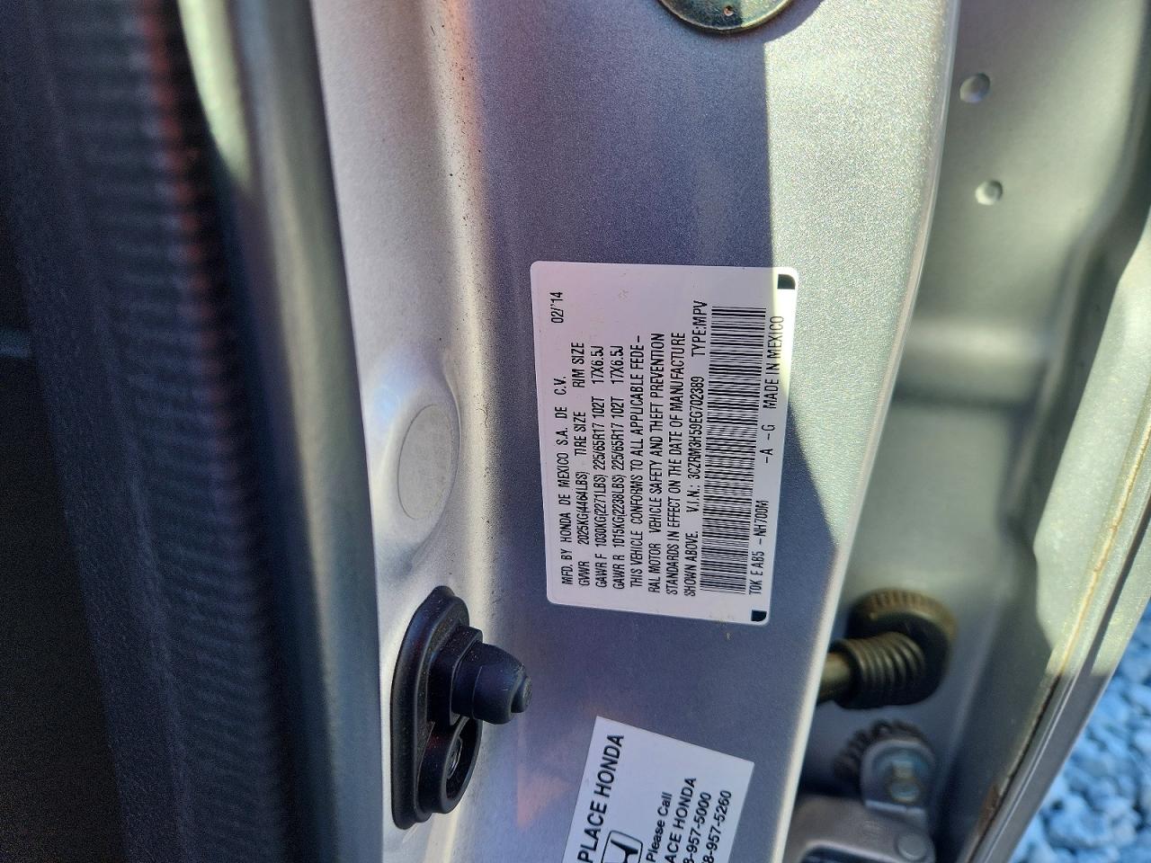 2014 HONDA CR-V EX photo 13