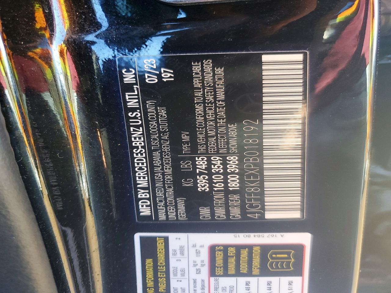 2023 MERCEDES-BENZ GLS 63 AMG 4MATIC photo 12