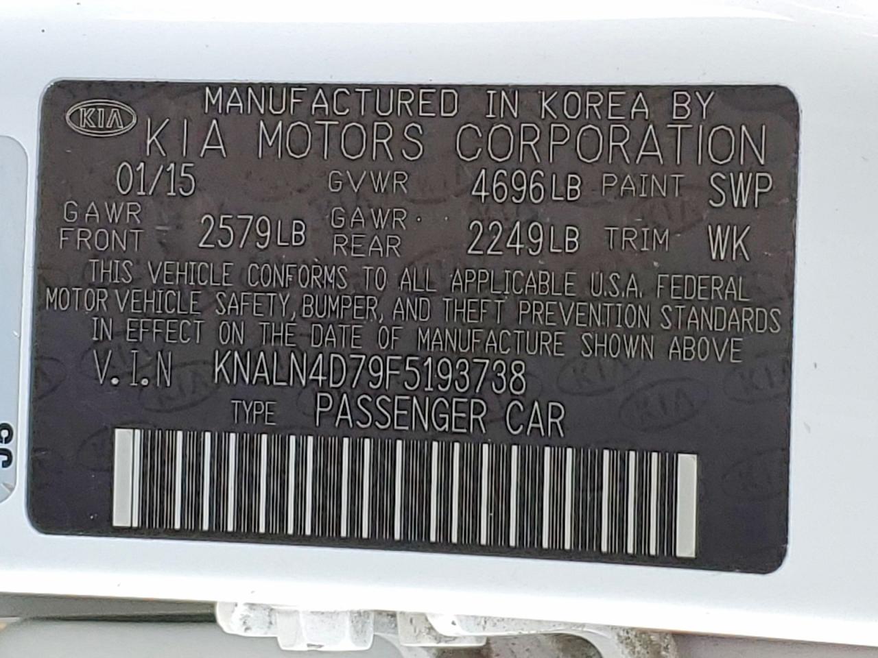 2015 KIA CADENZA PREMIUM photo 23
