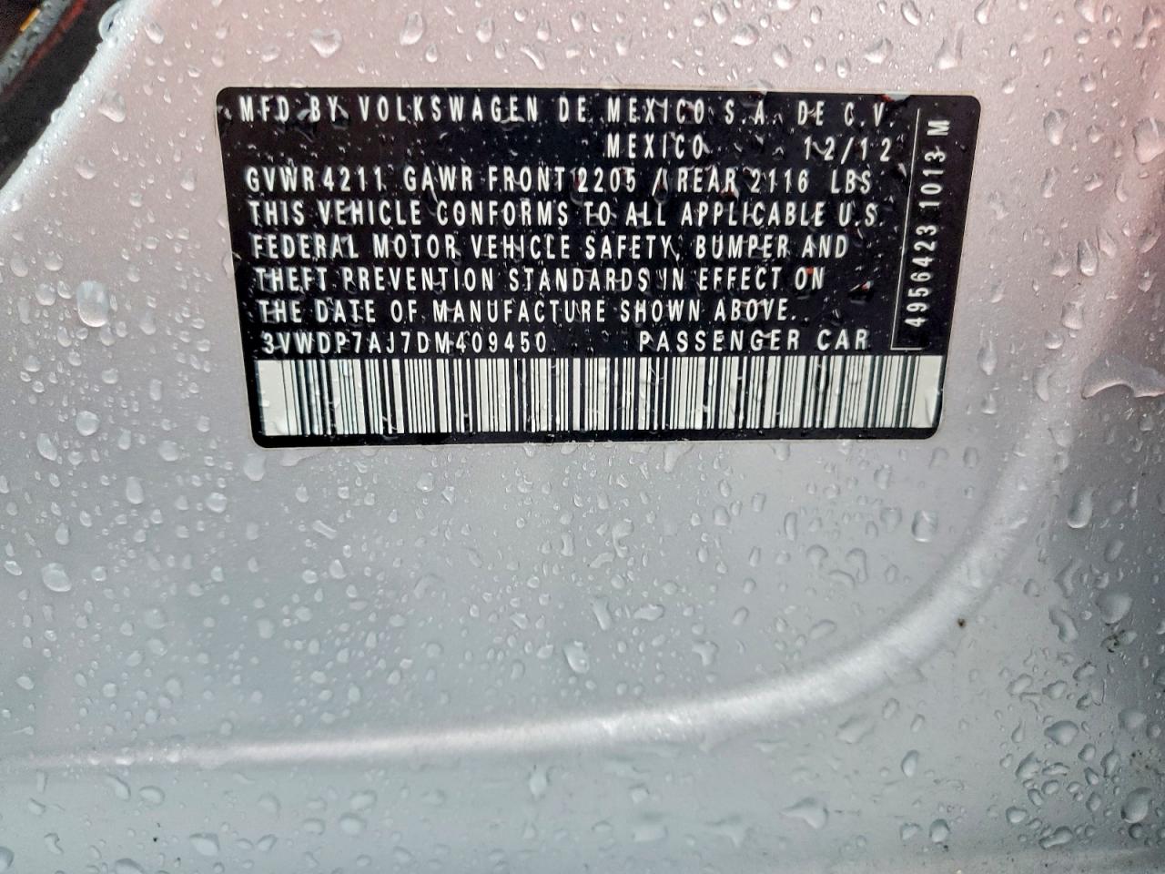 2013 VOLKSWAGEN JETTA SE photo 13