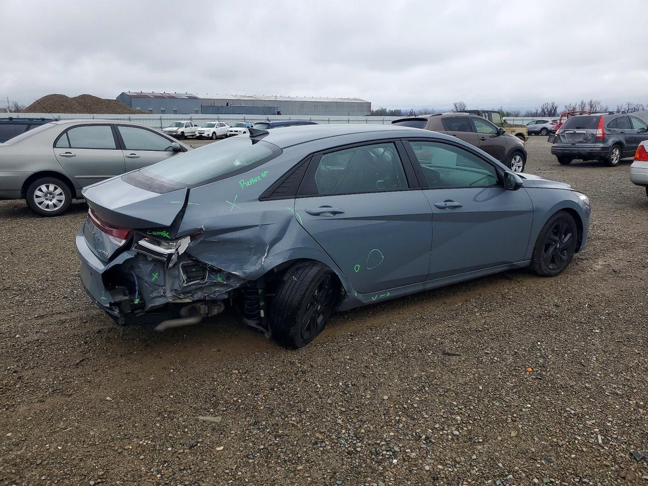 2021 HYUNDAI ELANTRA BLUE photo 3