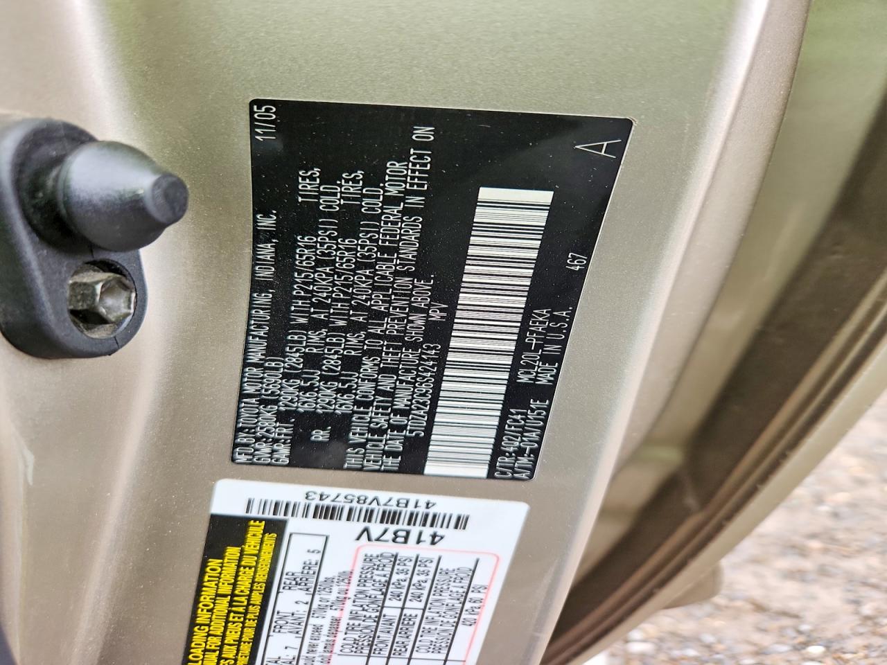 2006 TOYOTA SIENNA LE 7 PASSENGER photo 37