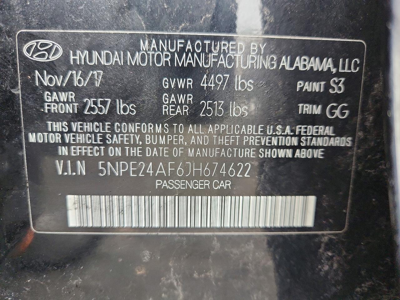 2018 HYUNDAI SONATA SE photo 37