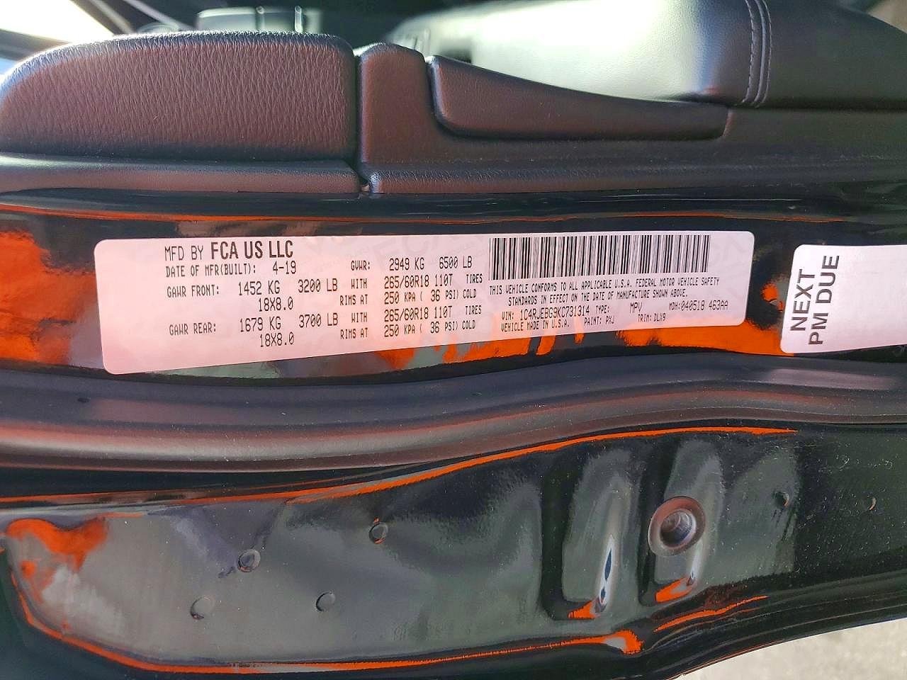 2019 JEEP GRAND CHEROKEE LIMITED photo 13