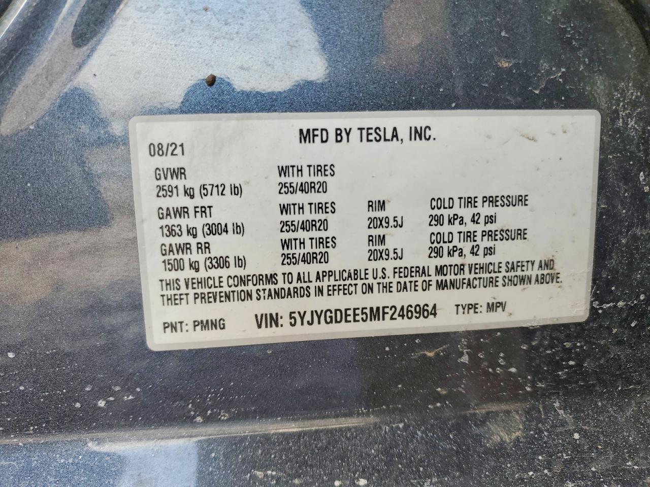 2021 TESLA MODEL Y photo 23