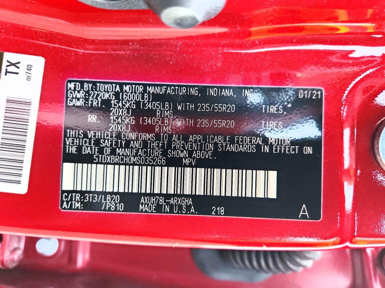 2021 TOYOTA HIGHLANDER HYBRID photo 14