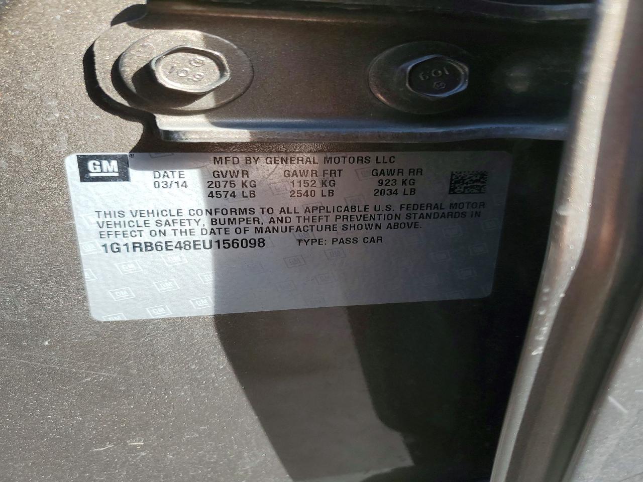 2014 CHEVROLET VOLT photo 12