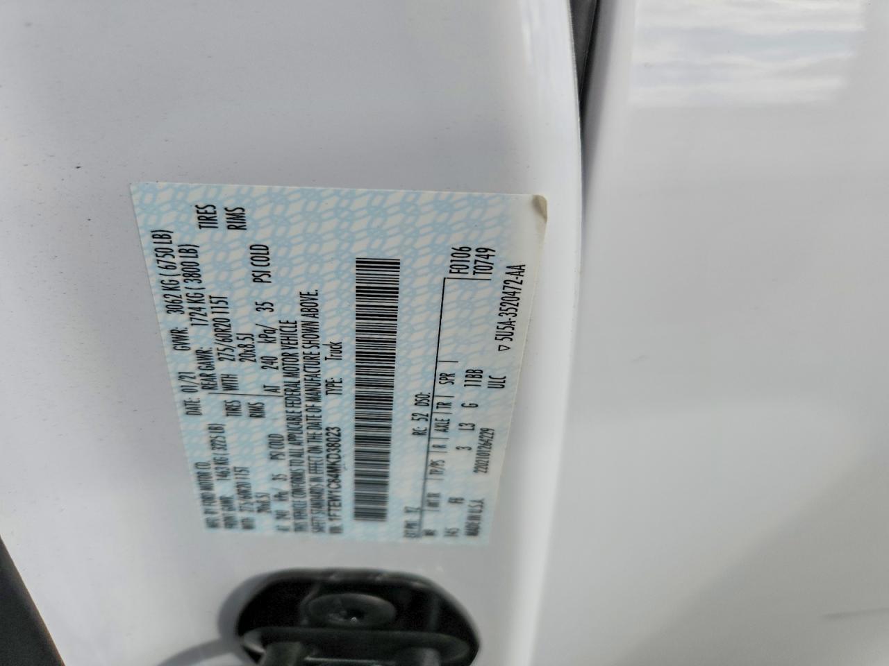 2021 FORD F150 SUPERCREW photo 23