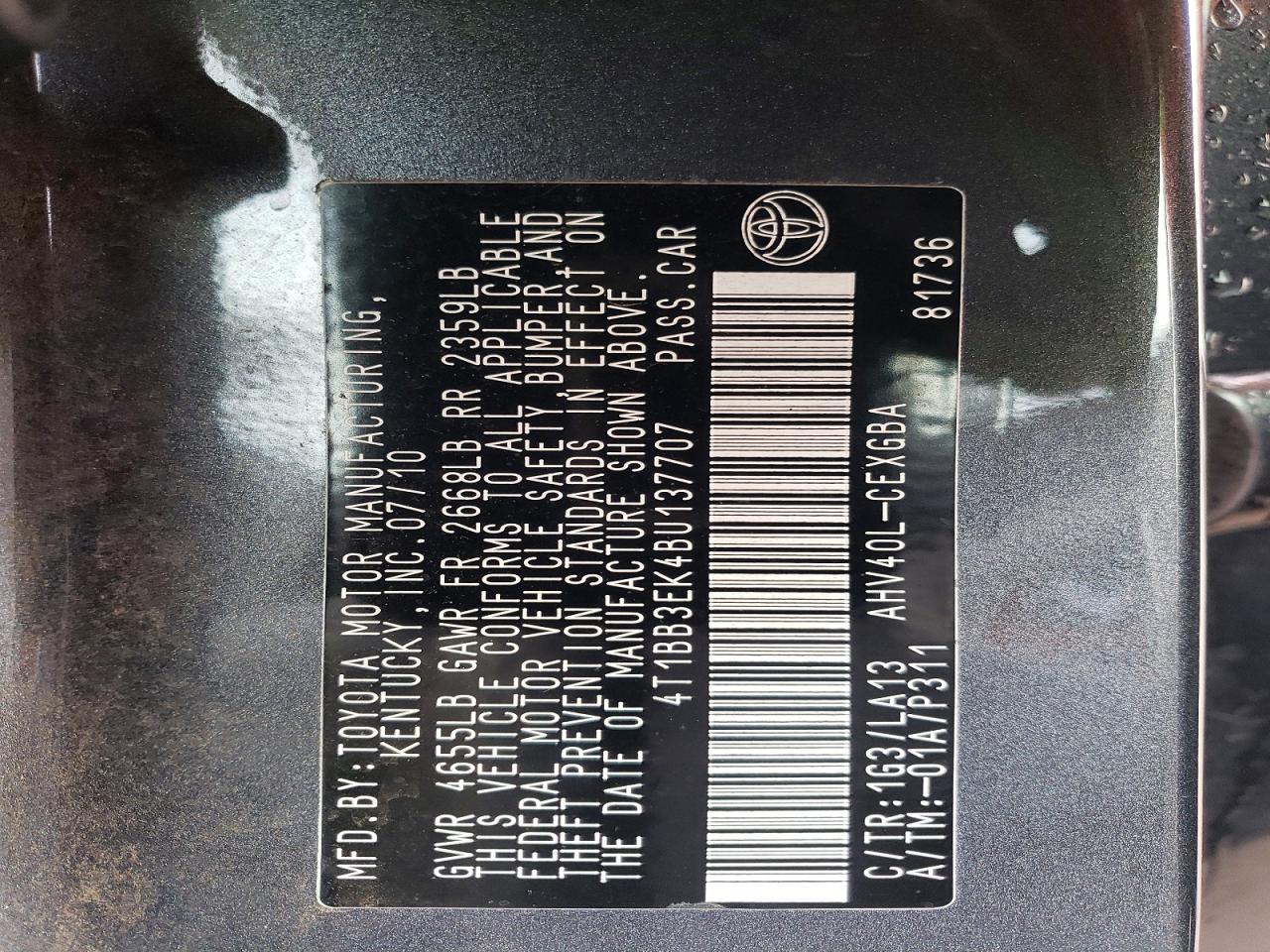 2011 TOYOTA CAMRY HYBRID photo 23