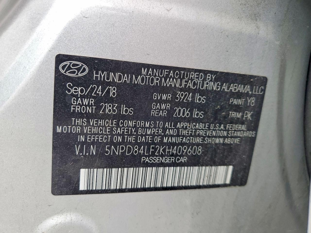 2019 HYUNDAI ELANTRA LIMITED photo 23