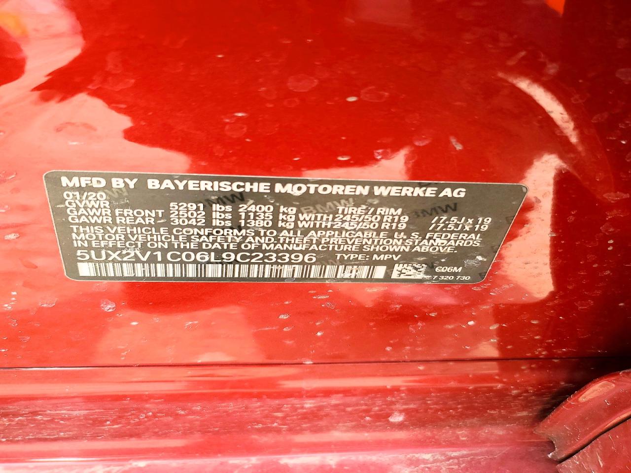 2020 BMW X4 XDRIVE30I photo 13