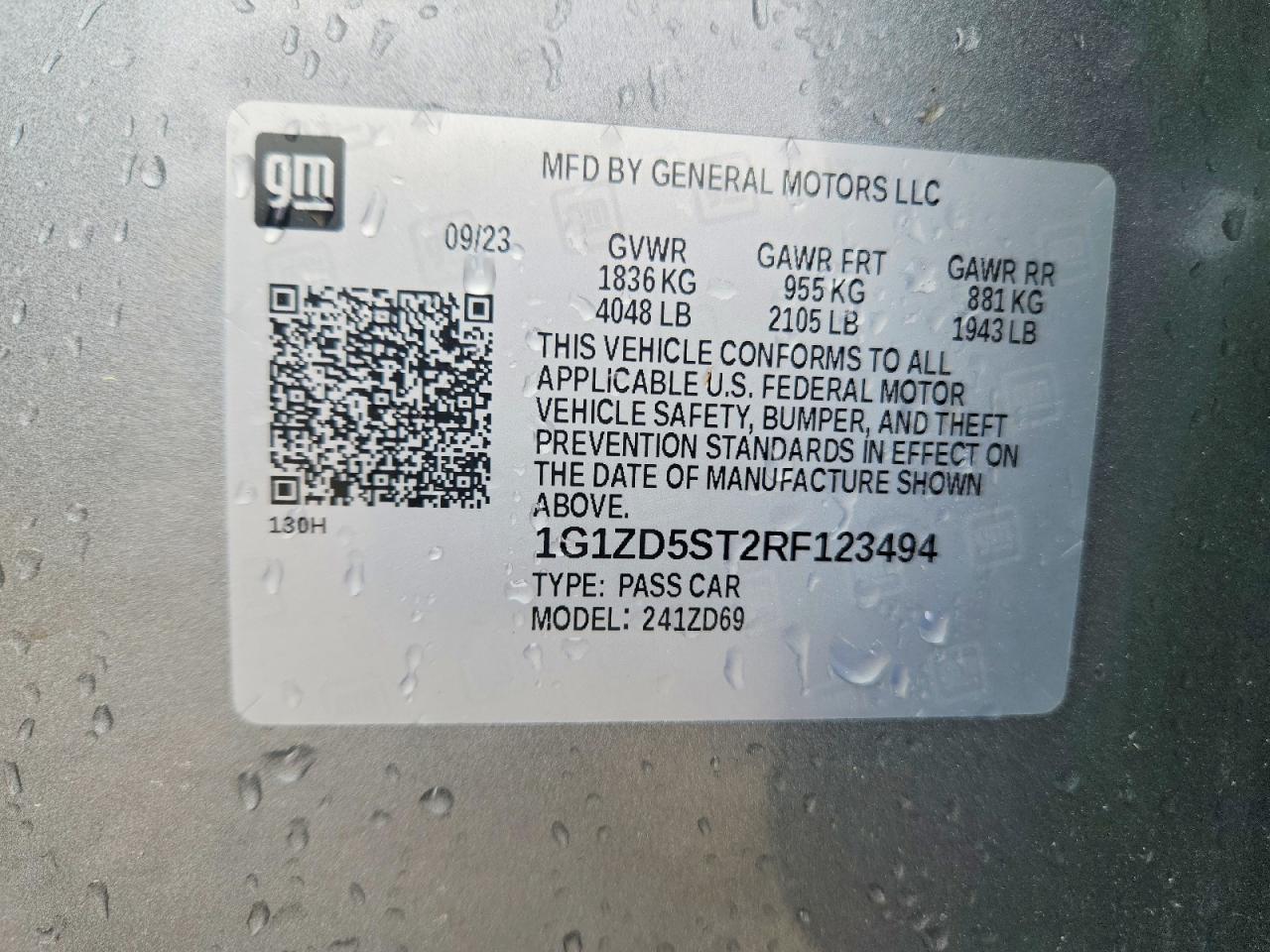 2024 CHEVROLET MALIBU LT photo 23