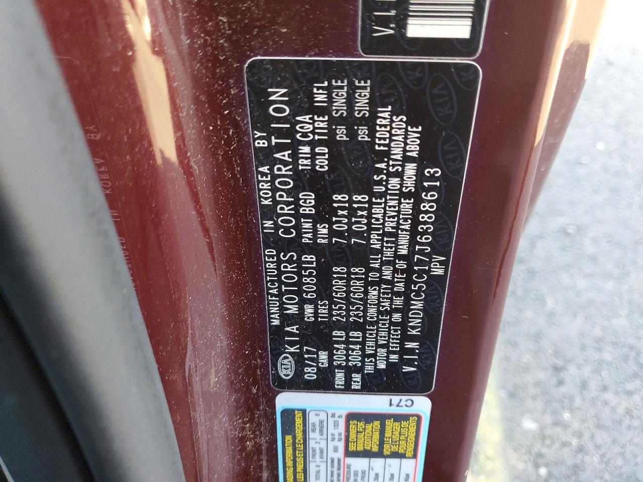 2018 KIA SEDONA SX photo 40