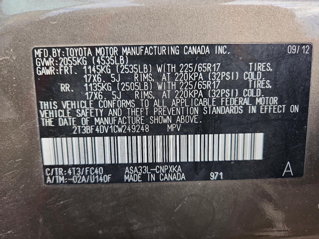 2012 TOYOTA RAV4 photo 25