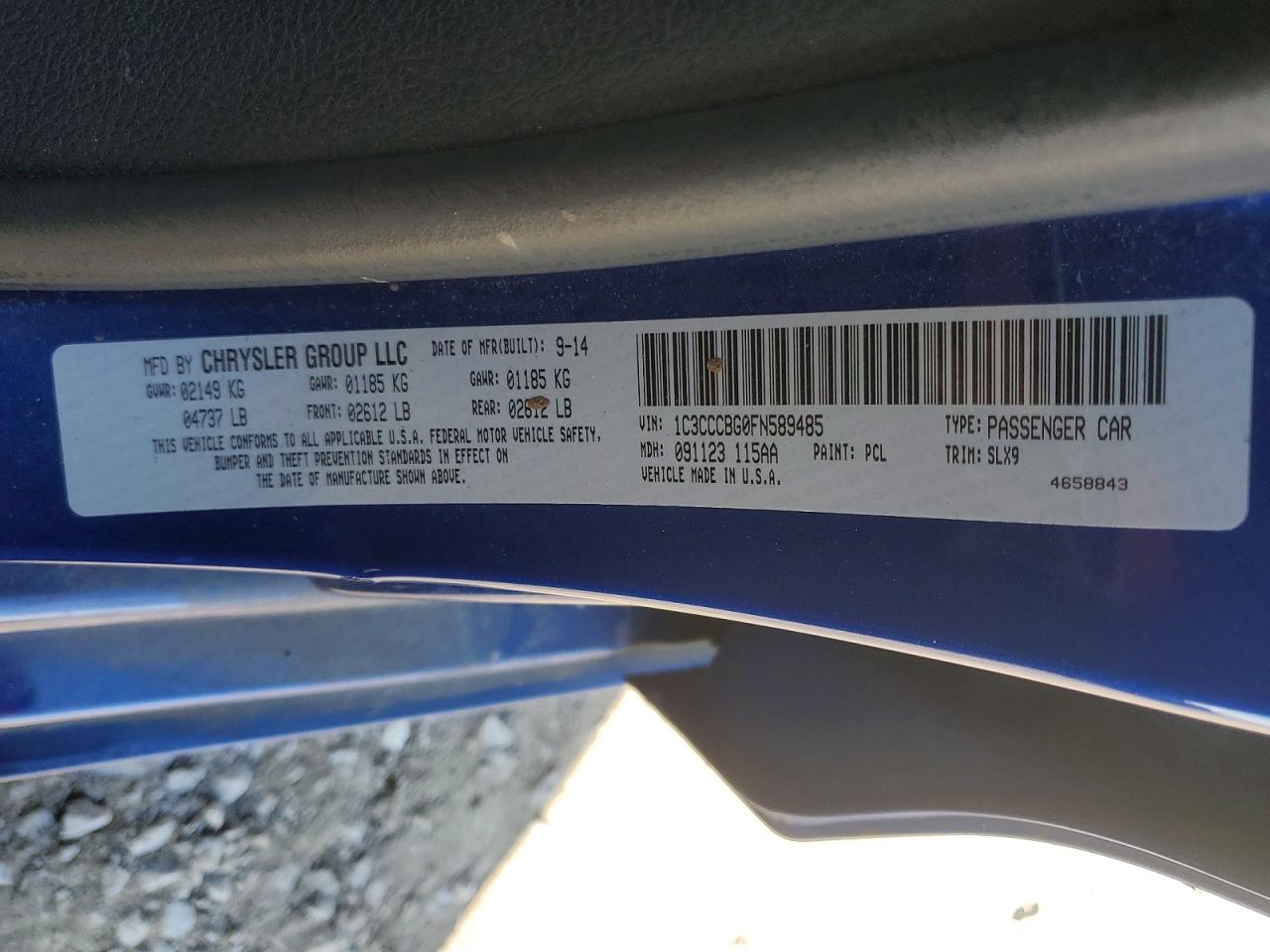2015 CHRYSLER 200 S photo 45