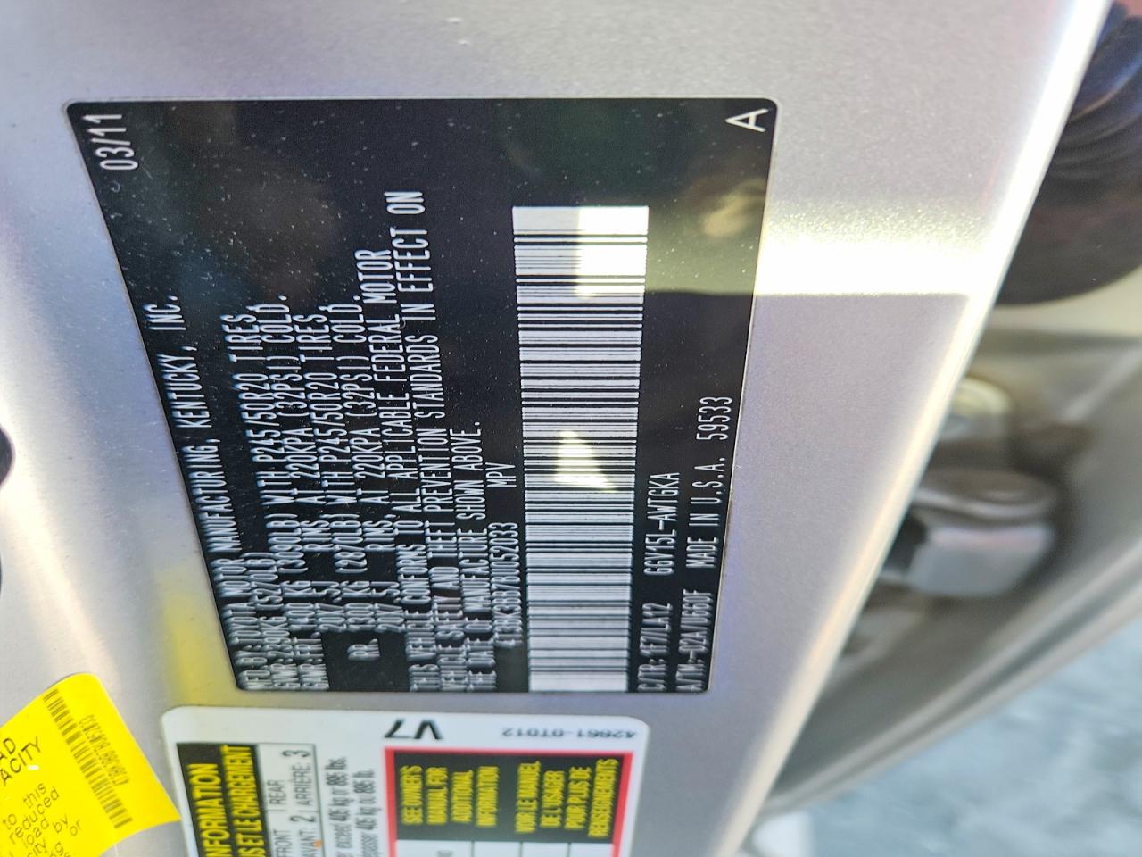 2011 TOYOTA VENZA photo 27