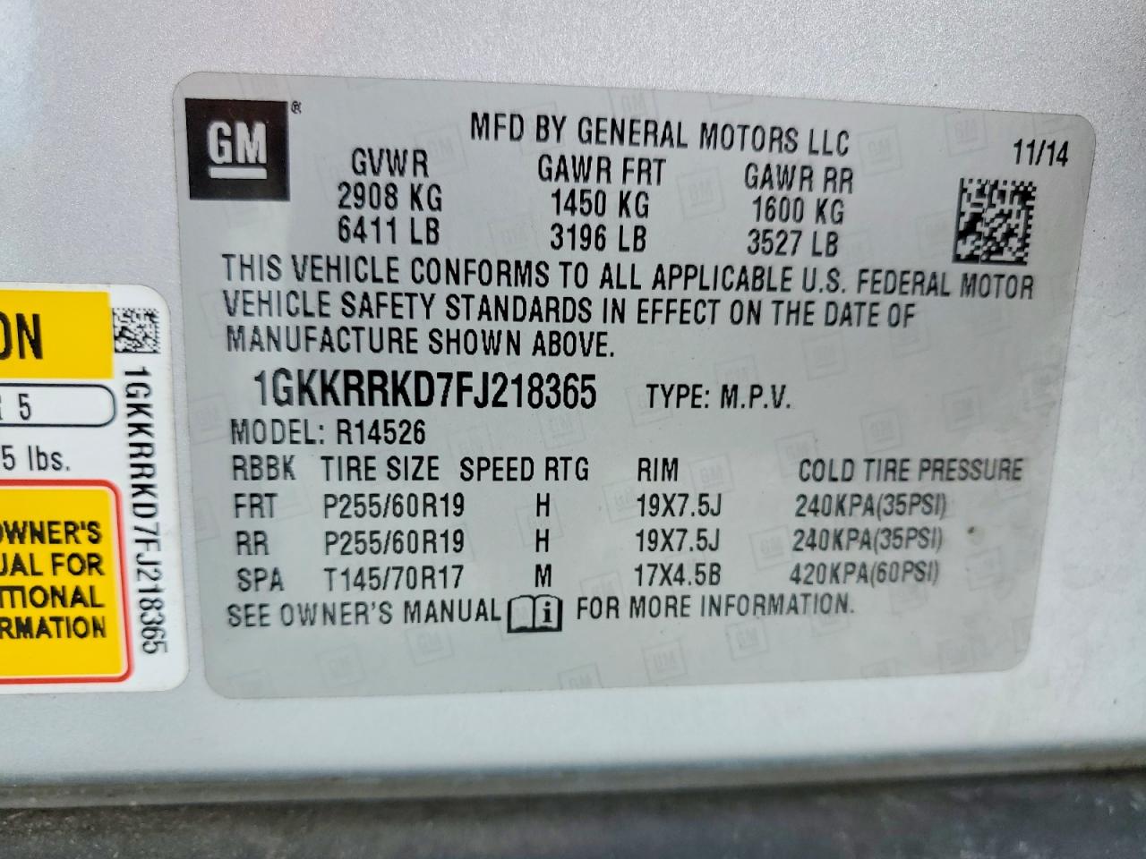 2015 GMC ACADIA SLT-1 photo 37