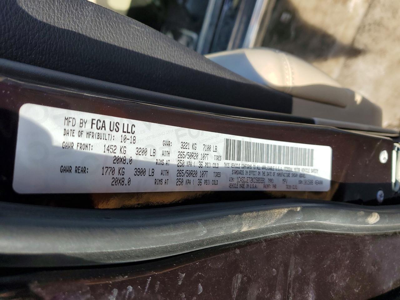 2019 DODGE DURANGO CITADEL photo 37