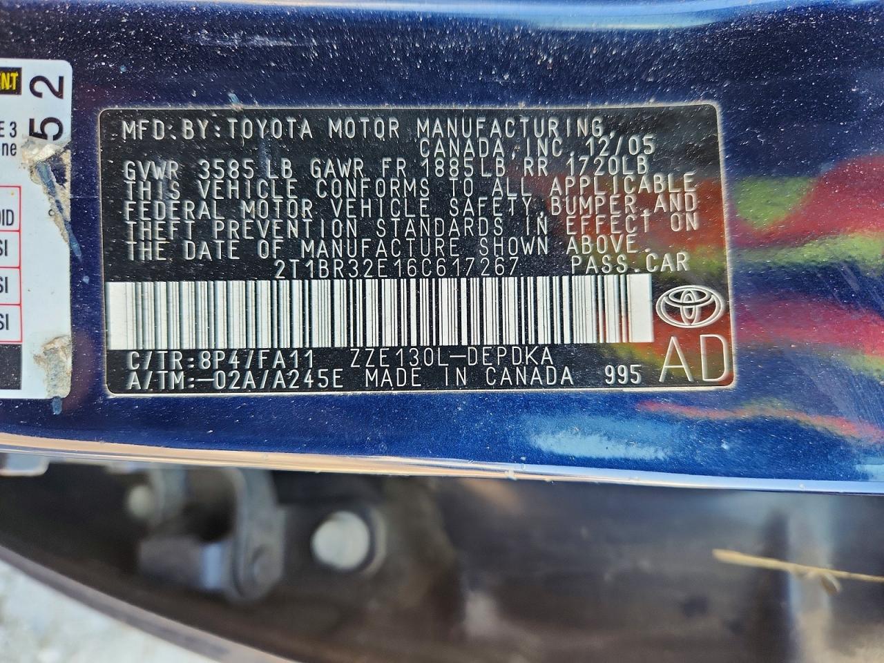 2006 TOYOTA COROLLA CE photo 34
