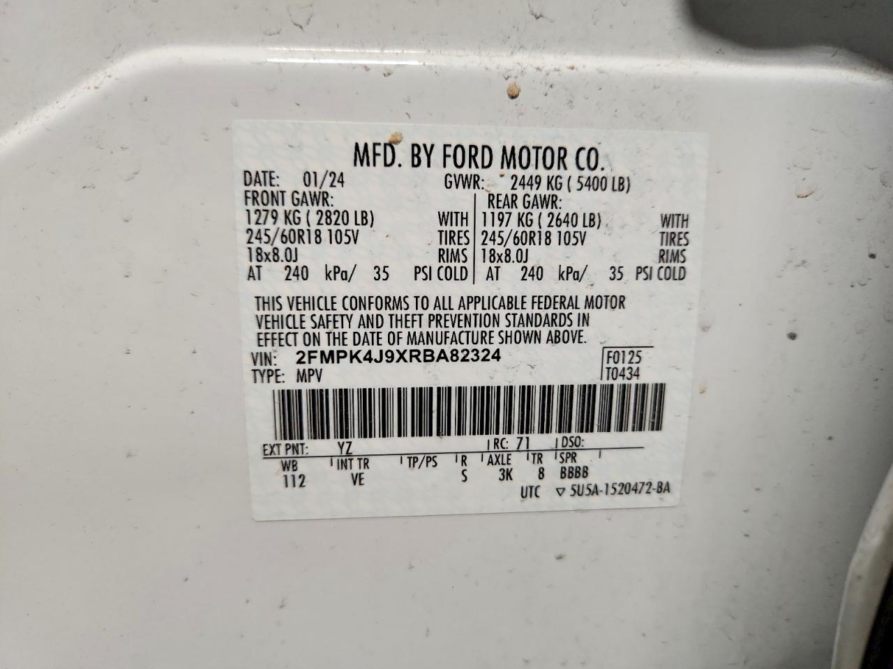2024 FORD EDGE SEL photo 37