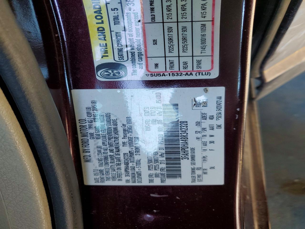 2011 FORD FUSION SE photo 23