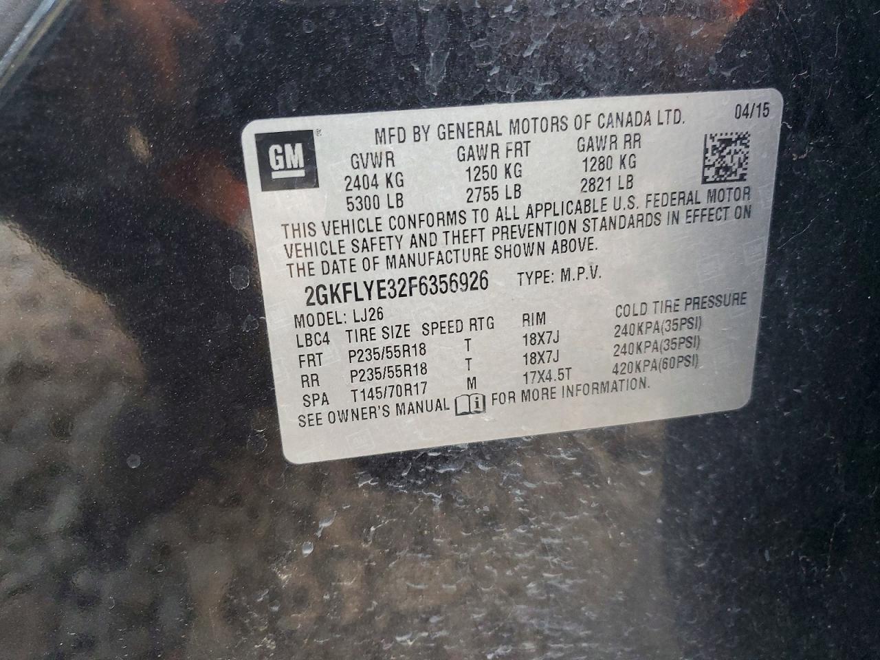 2015 GMC TERRAIN SLT photo 23