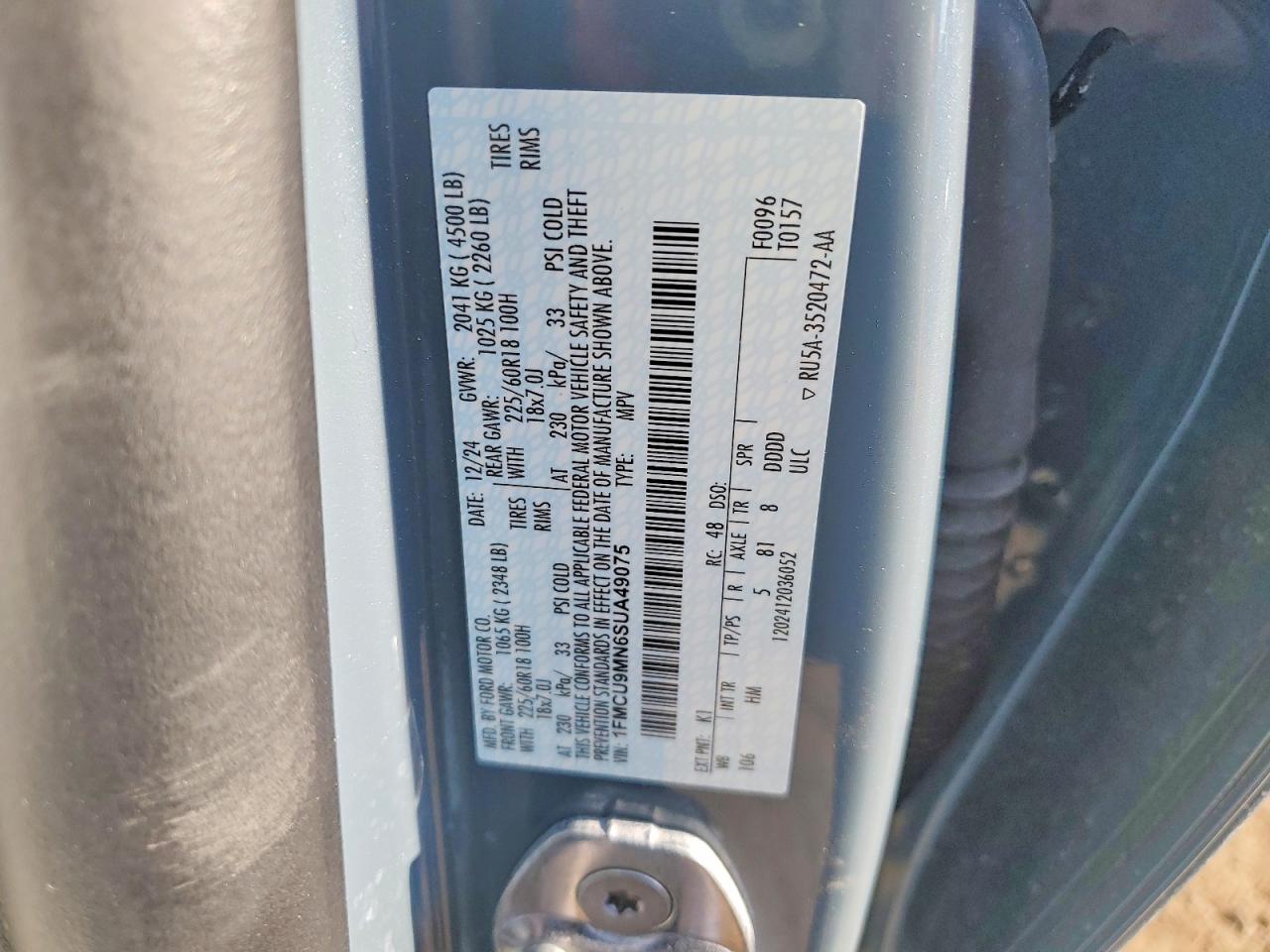 2025 FORD ESCAPE ST LINE photo 23