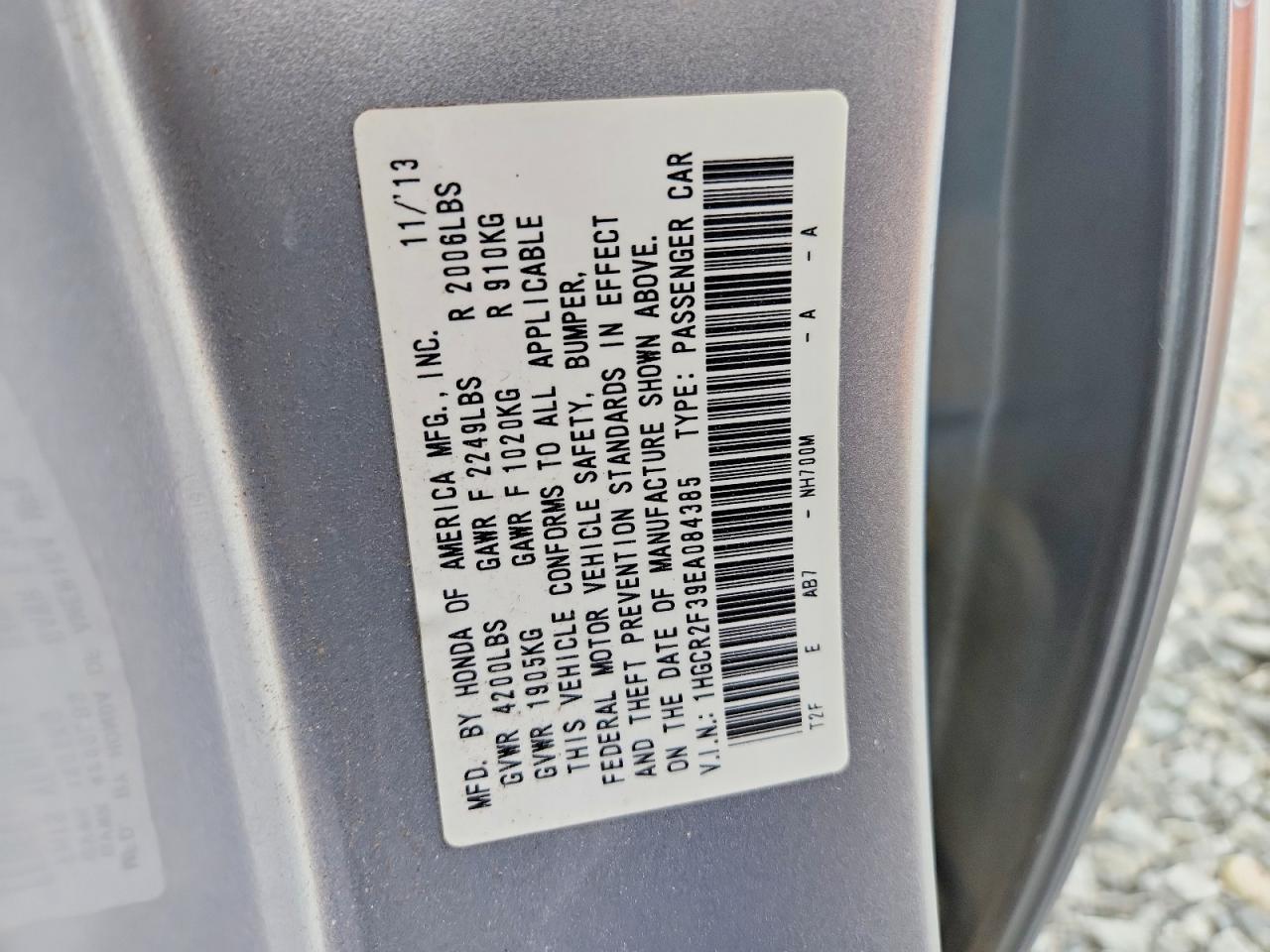 2014 HONDA ACCORD LX photo 37