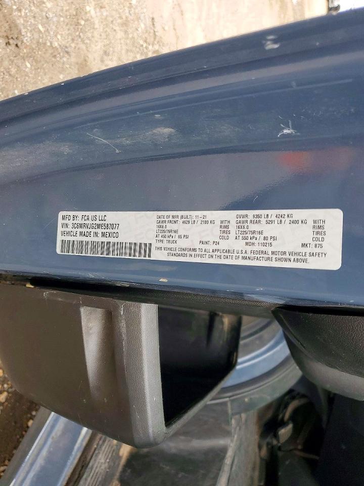 2021 RAM PROMASTER 3500 DELIVERY VAN photo 37