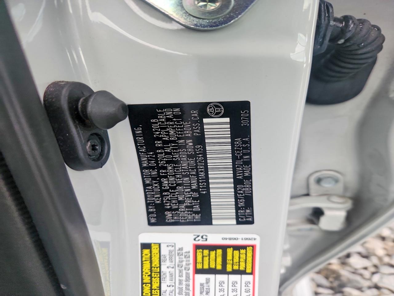 2024 TOYOTA CAMRY SE photo 12