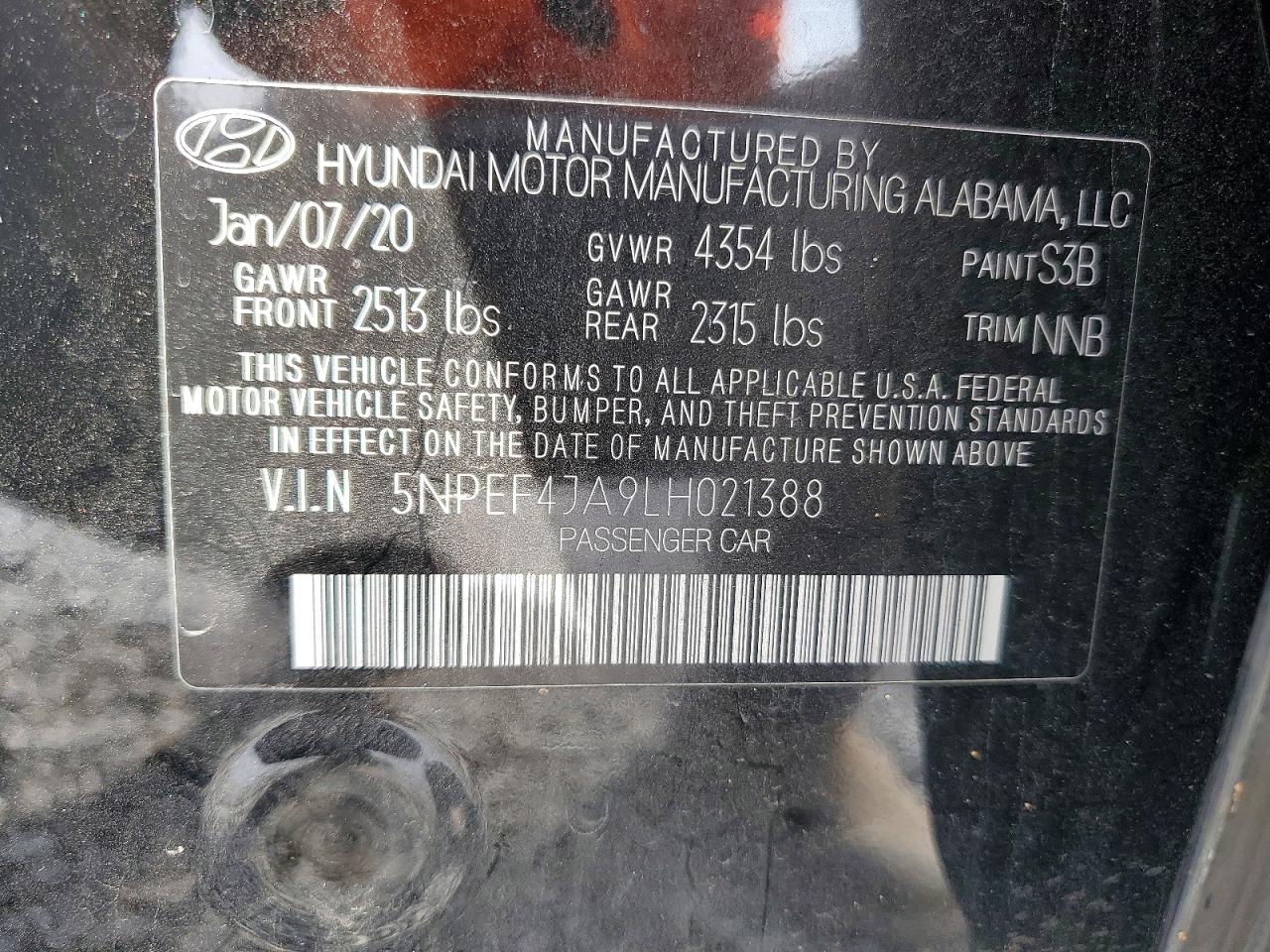 2020 HYUNDAI SONATA SEL photo 23