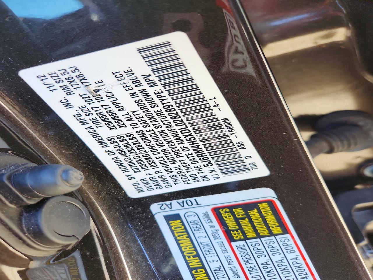 2013 HONDA CR-V EX photo 37