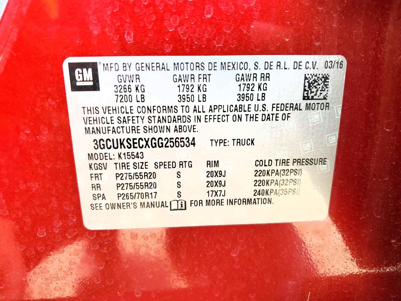 2016 CHEVROLET SILVERADO K1500 LTZ photo 23