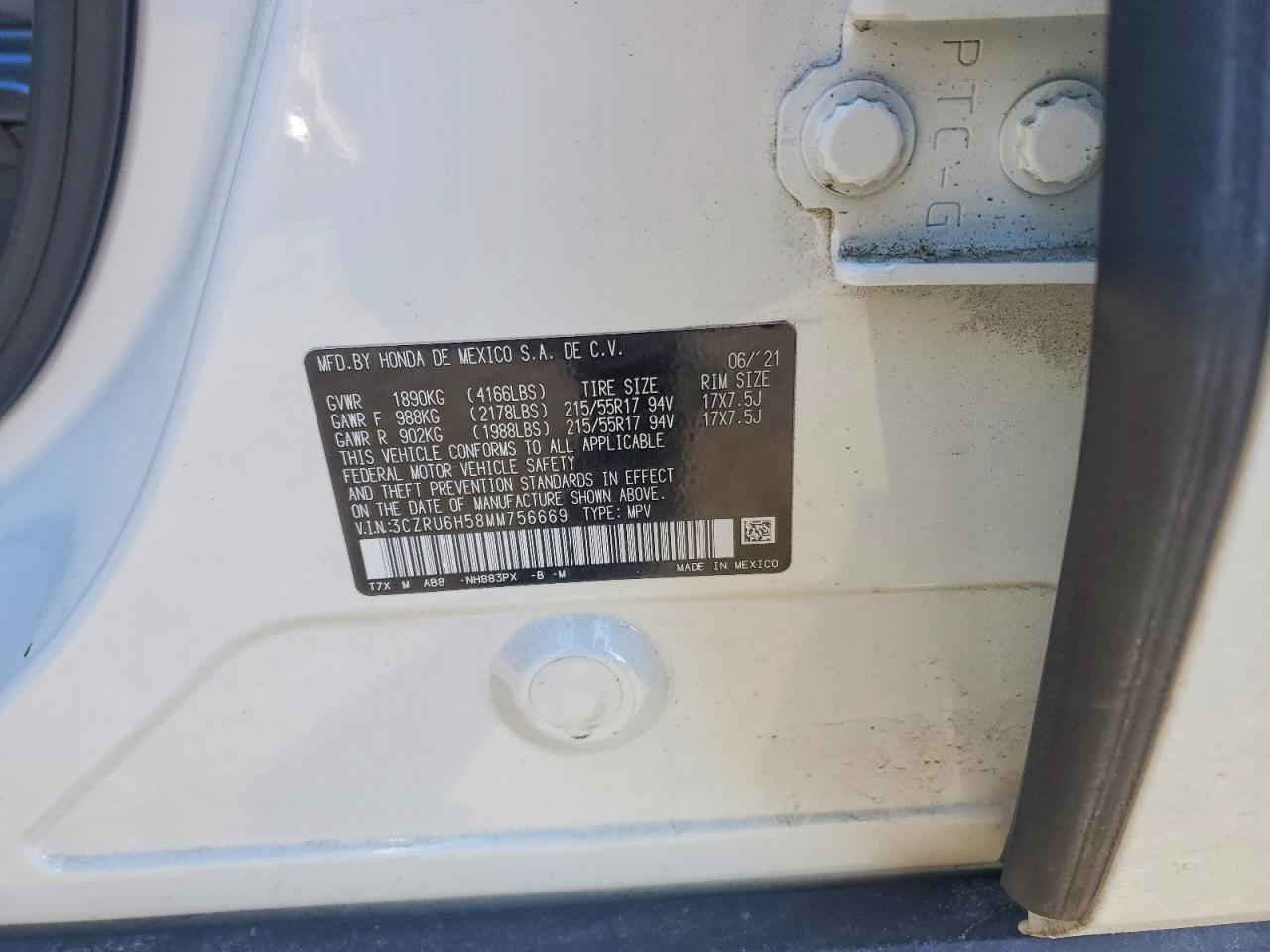 2021 HONDA HR-V EX photo 40