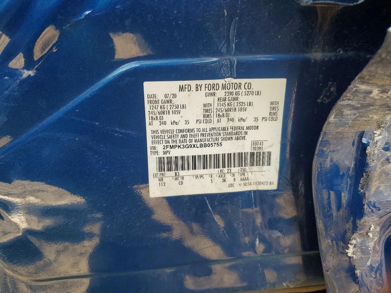 2020 FORD EDGE SE photo 13