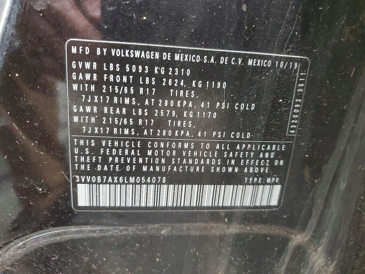 2020 VOLKSWAGEN TIGUAN S photo 25