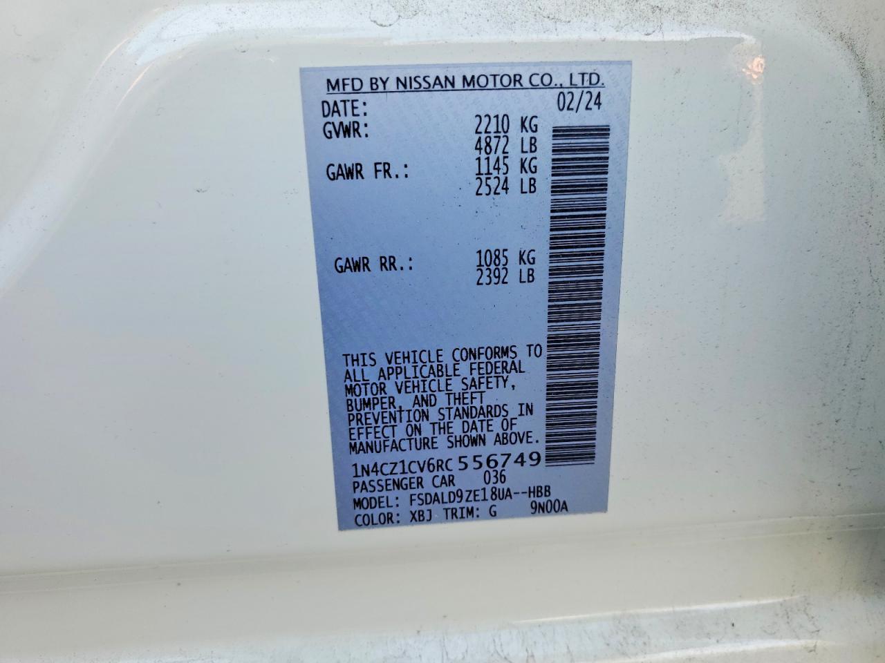 2024 NISSAN LEAF SV PLUS photo 37