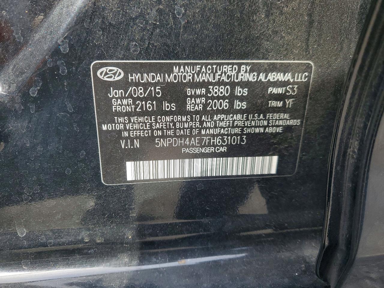 2015 HYUNDAI ELANTRA SE photo 23