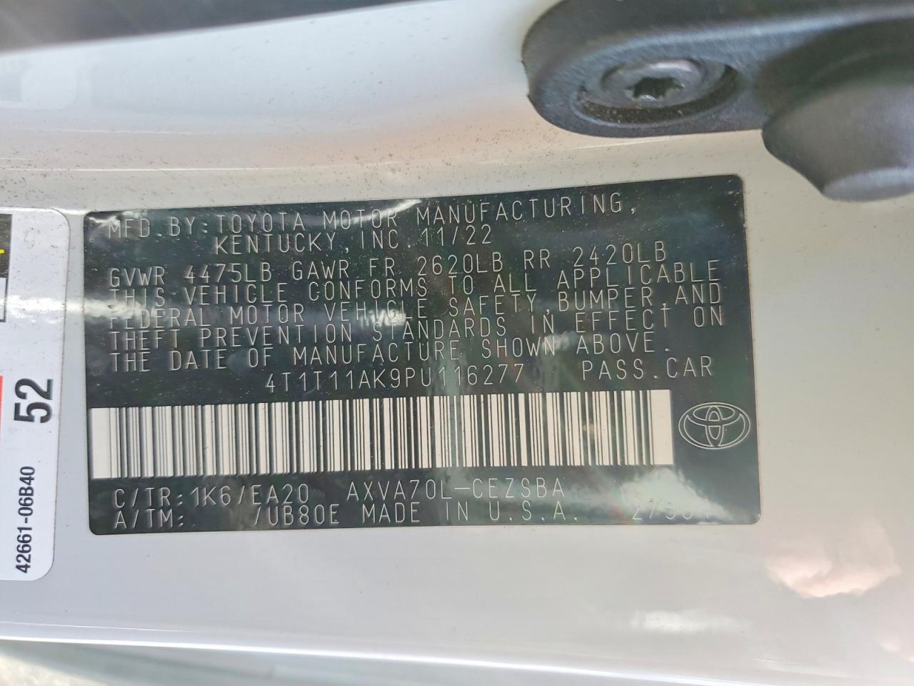 2023 TOYOTA CAMRY SE NIGHT SHADE photo 23